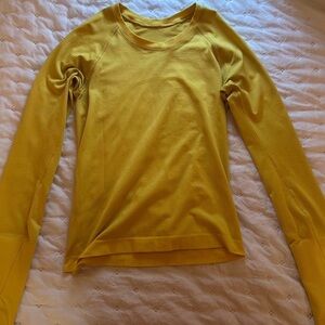 lululemon swiftly tech yellow long sleeve